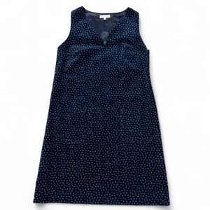 Ann Mashburn Navy Sleeveless V-Neck Shift Dress